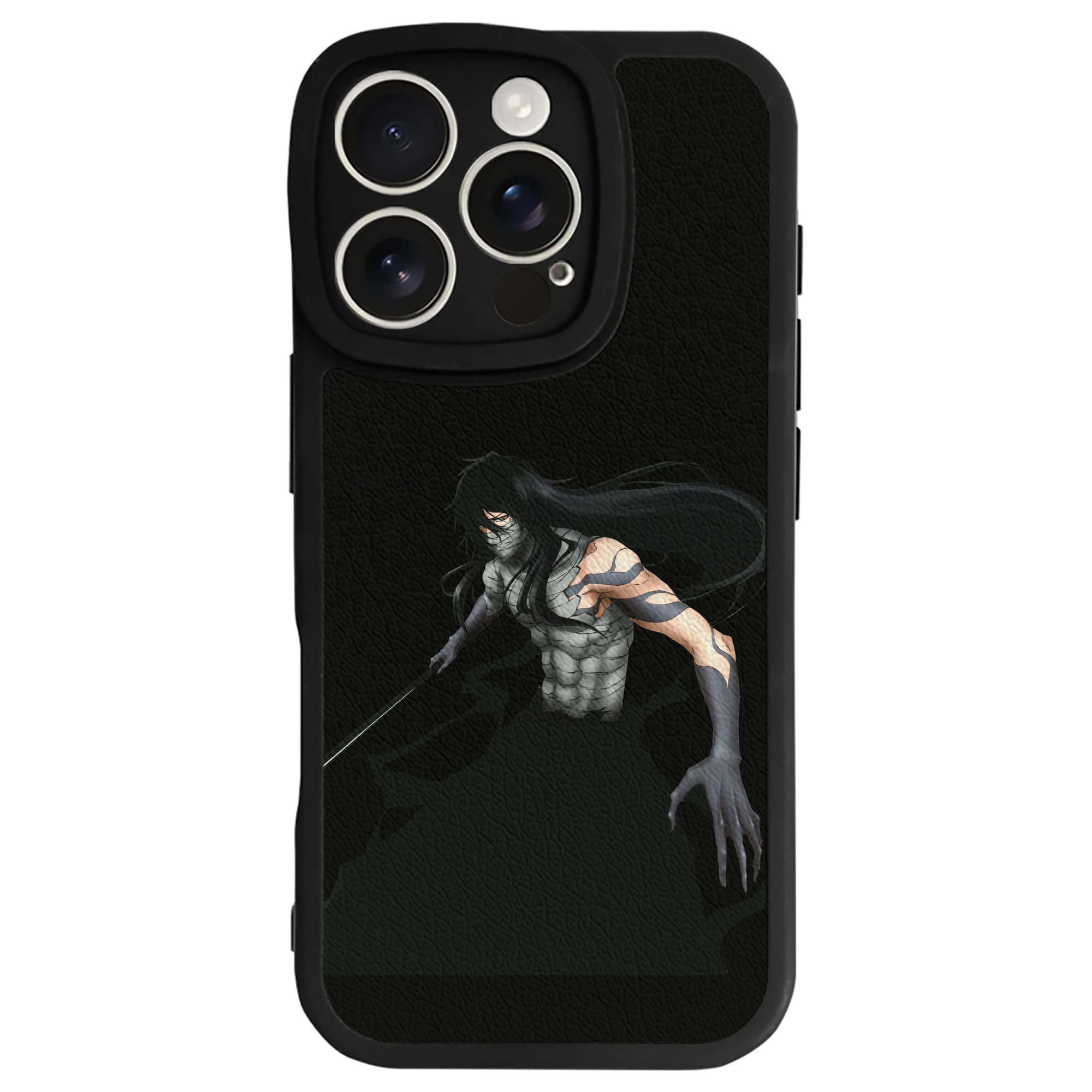 ブリーチ 黒崎一護（くろさき いちご）BLEACH Kurosaki Ichigo 【iPhone 16シリーズ対応】シリコンスマホケース（レザー調） 材質：シリコン